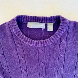 Oscar De La Renta Pullover in Eggplant